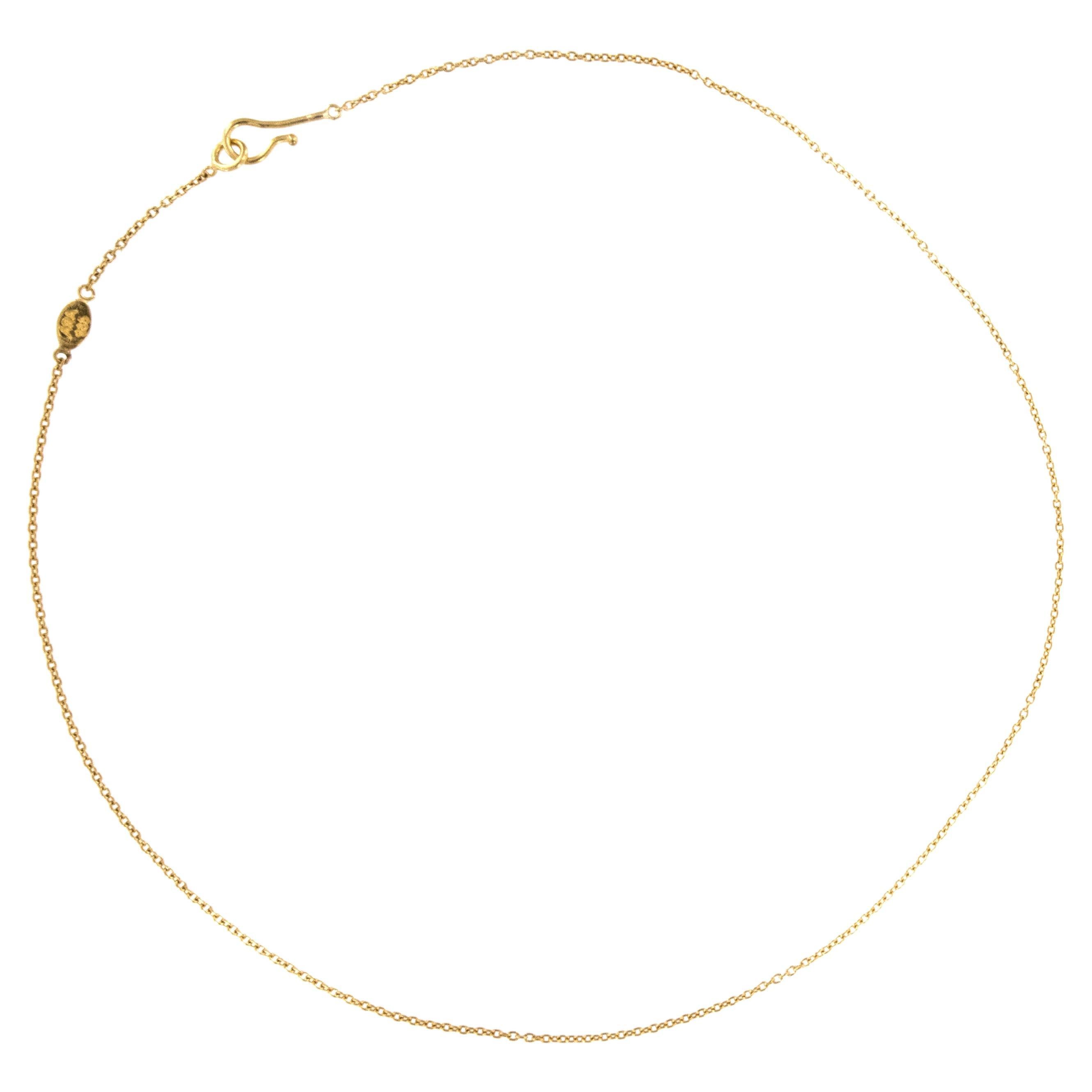 24 Karat Pure Yellow Gold Forsa Cable Chain Necklace