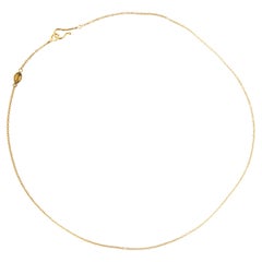 24 Karat reines Gelbgold Forsa Kabelkette Halskette
