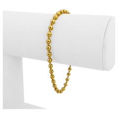Bracelet à maillons en or jaune pur 24 carats pour dames Ball and Ball 