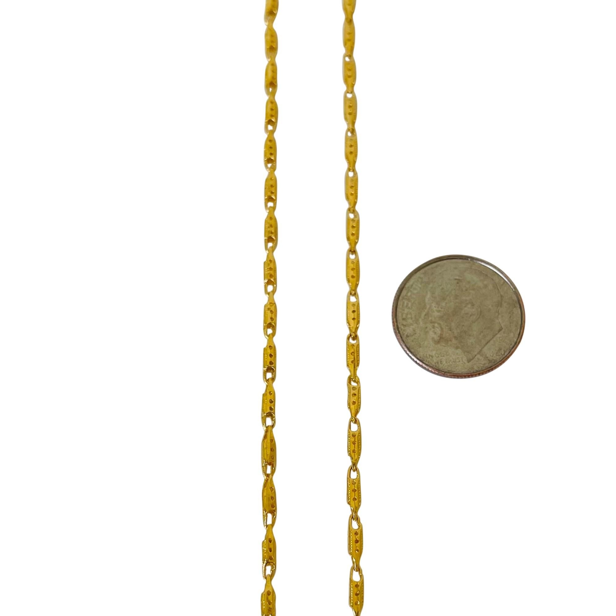Women's 24 Karat Pure Yellow Gold Ladies Fancy Open Link Chain Necklace