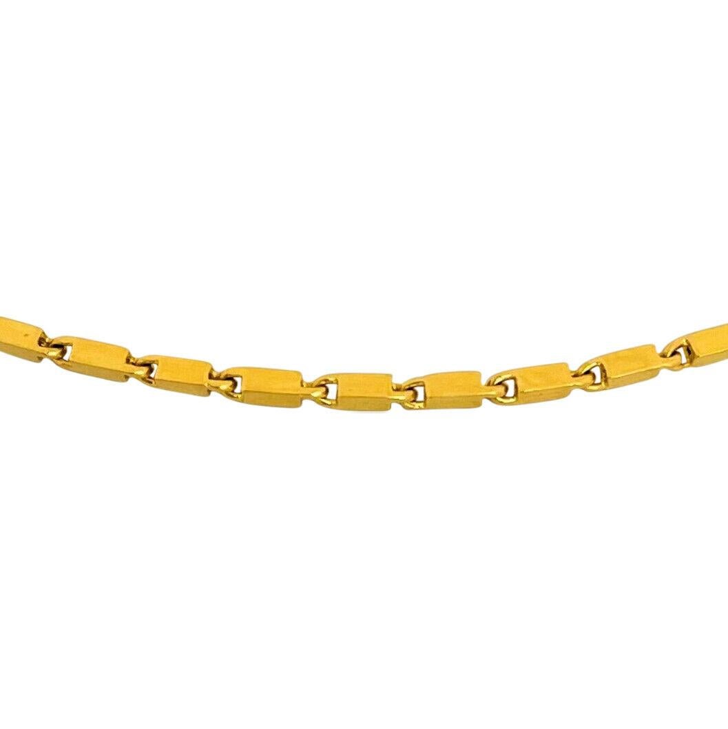 24-karätige Gliederkette aus reinem Gelbgold mit massiven, schweren Gliedern im Zustand „Gut“ in Guilford, CT