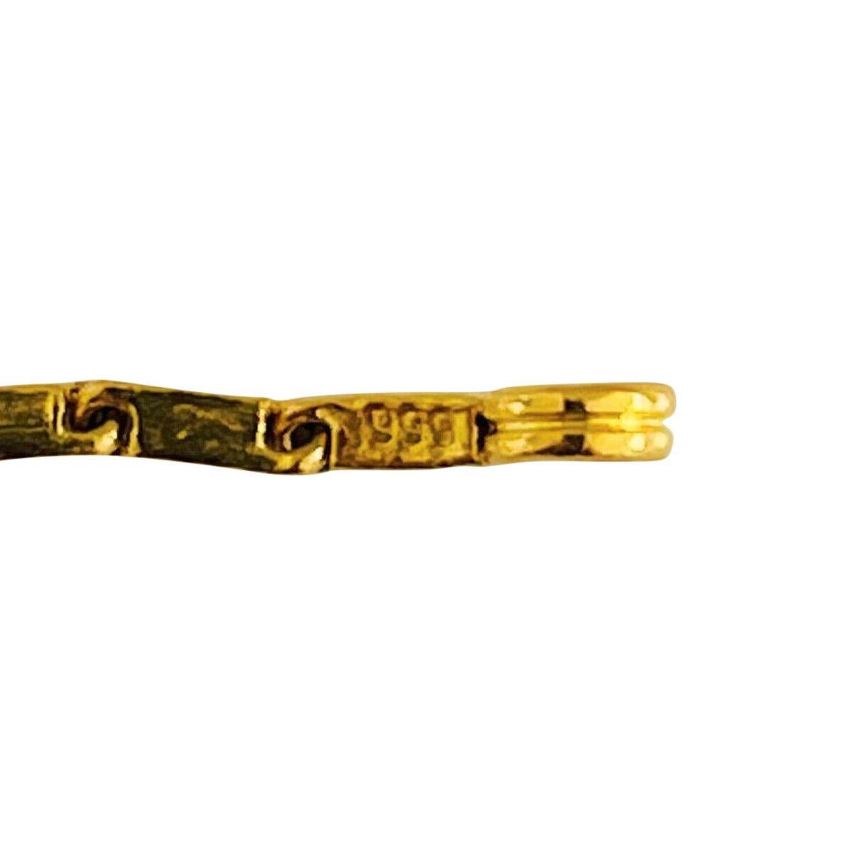 24-karätige Gliederkette aus reinem Gelbgold mit massiven, schweren Gliedern 2