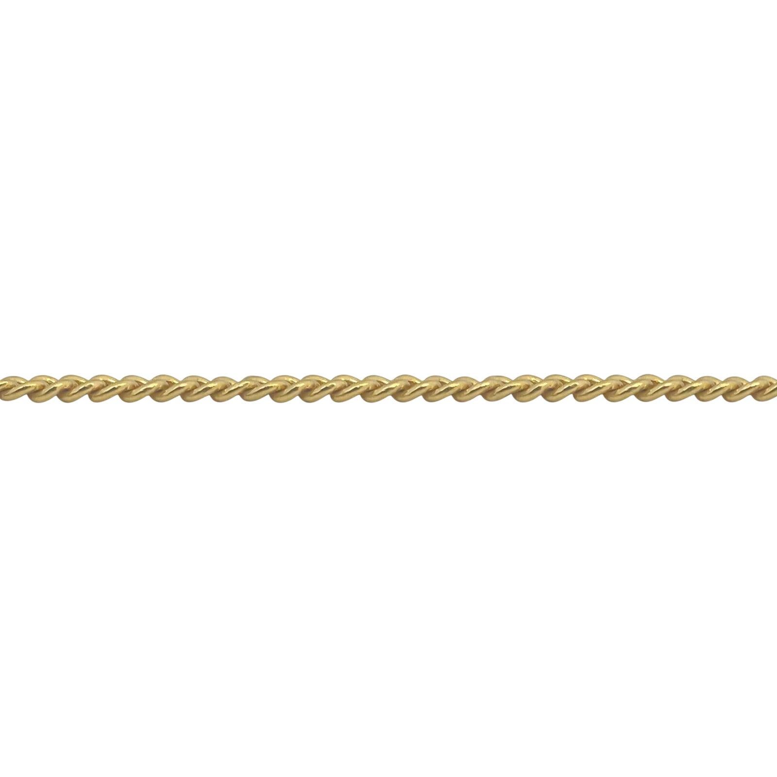 24 Karat reines Gelbgold massive schwere geschwungene Gliederkette Halskette für Damen oder Herren