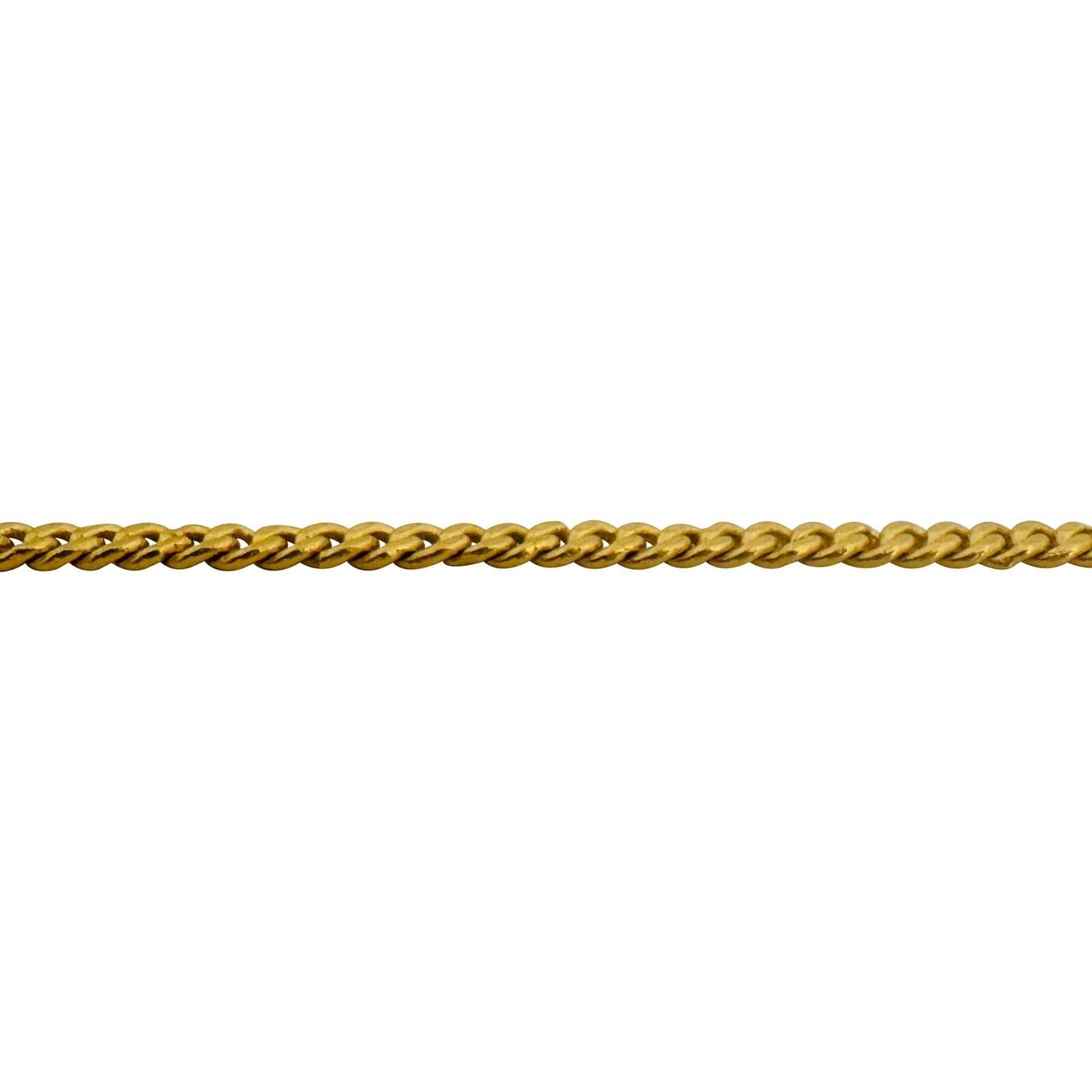 24 Karat reines Gelbgold massive schwere Damen-Gliederkette Halskette für Damen oder Herren