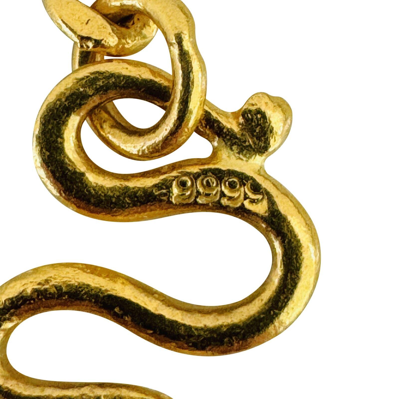 24 Karat reines Gelbgold massive schwere Damen-Gliederkette Halskette 3