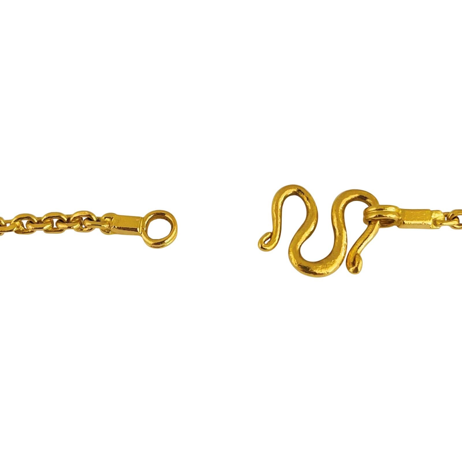 24 Karat reines Gelbgold, massive, schwere, quadratische Kabel-Gliederkette 2
