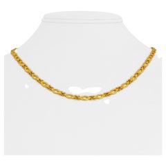 24 Karat reines Gelbgold Massiv-Damen-Gliederkette