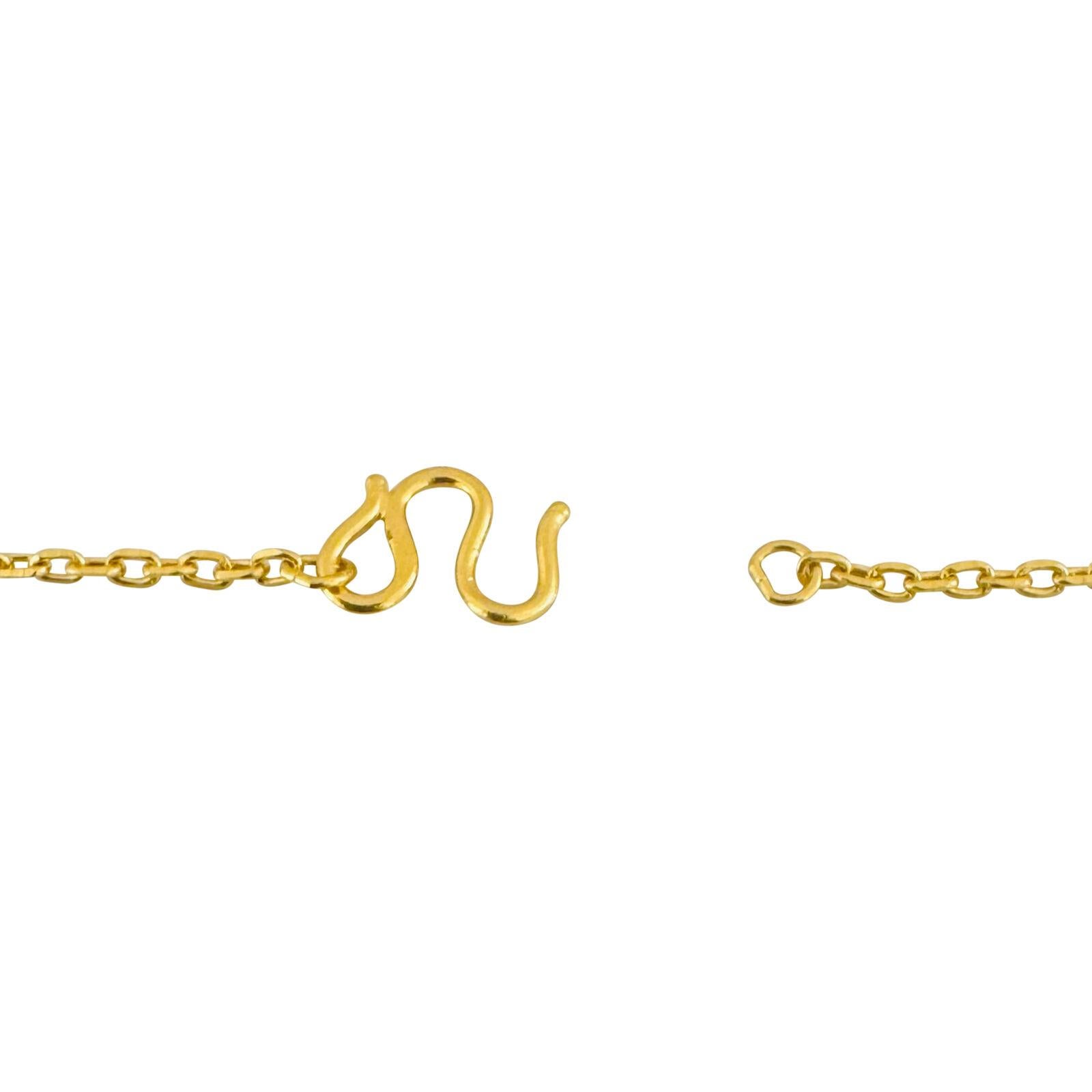 24 Karat Pure Yellow Gold Solid Thin Cable Link Chain Necklace In Good Condition In Guilford, CT