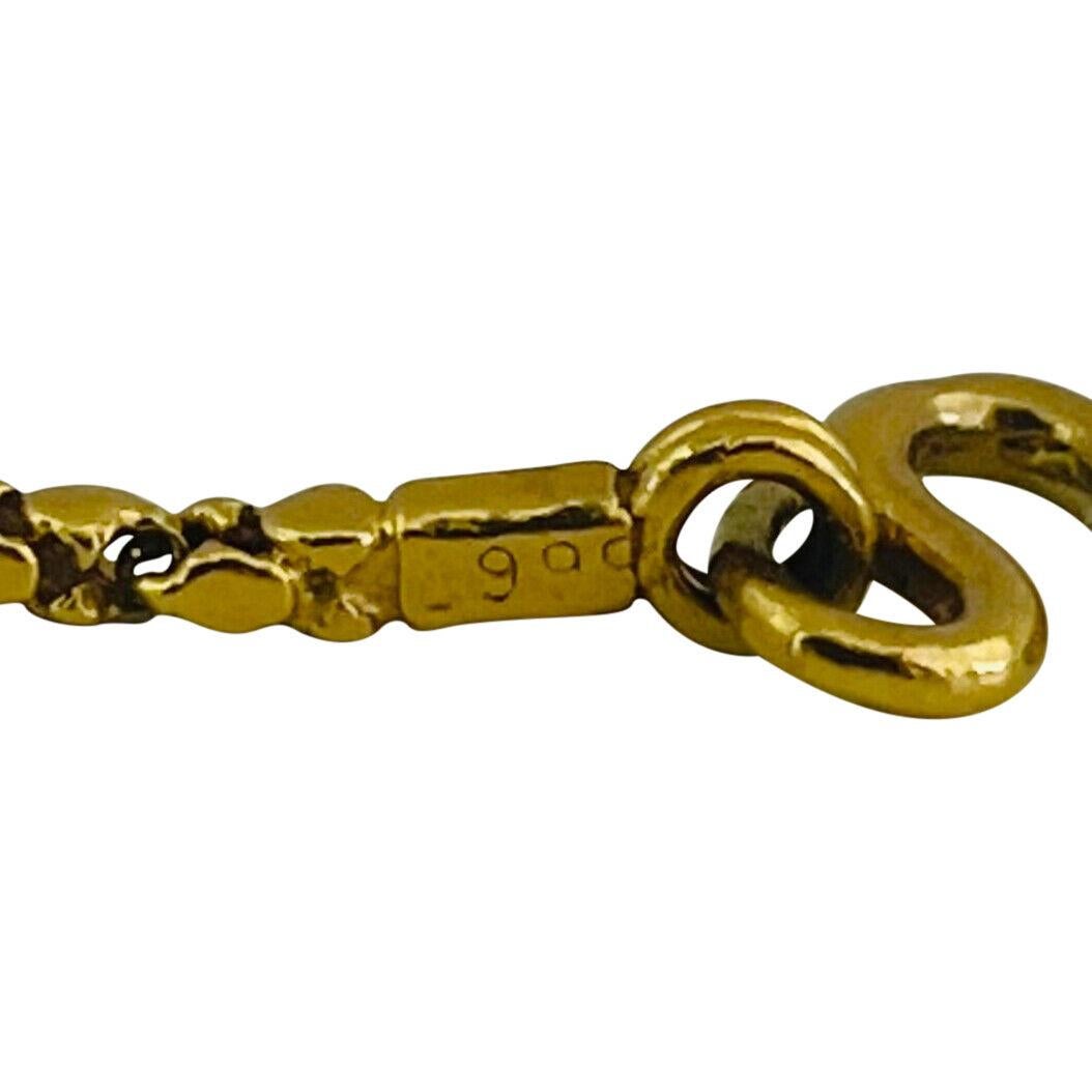 24 Karat Pure Yellow Gold Thin Twisted Nugget Style Chain Necklace In Good Condition In Guilford, CT