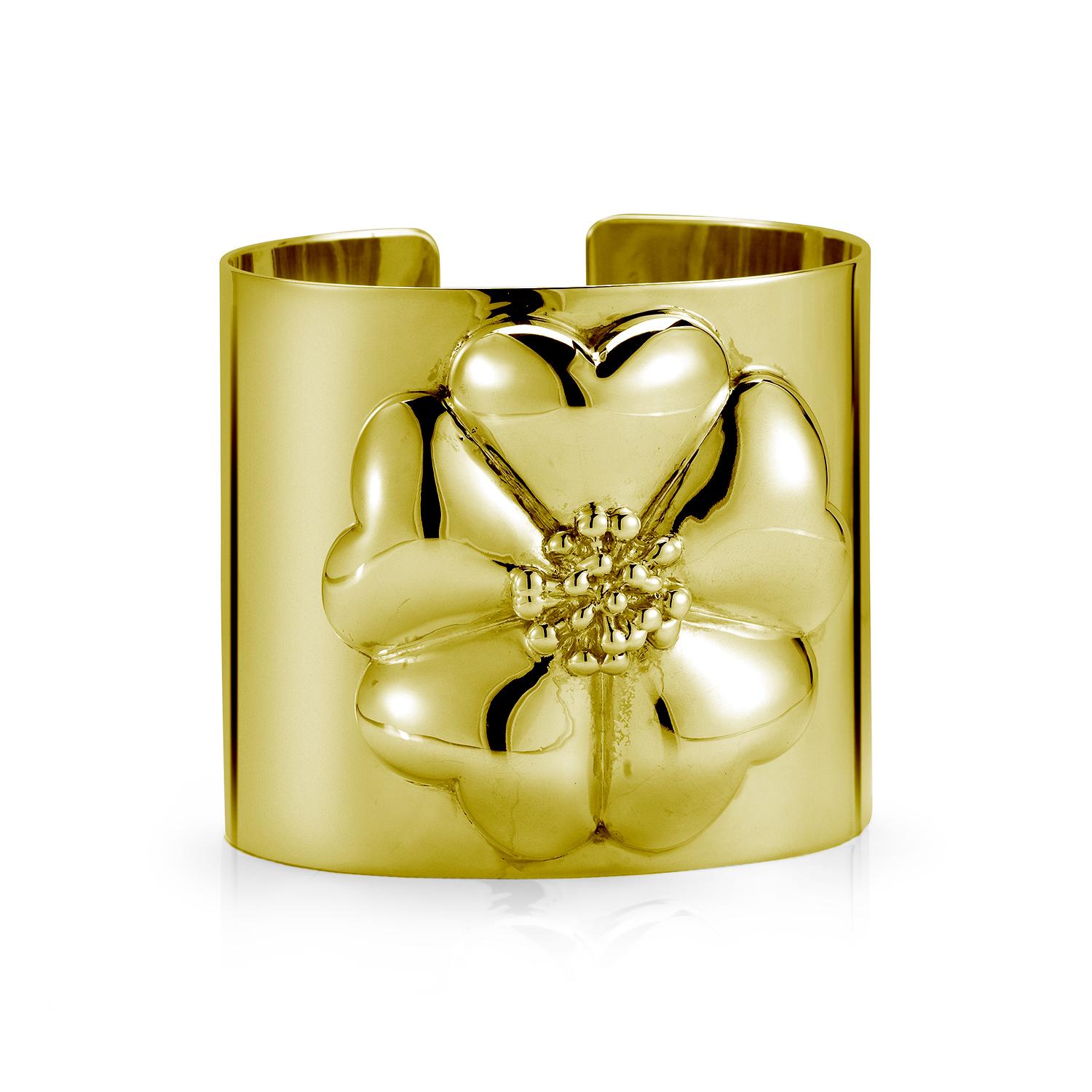 large gold cuff bracelet