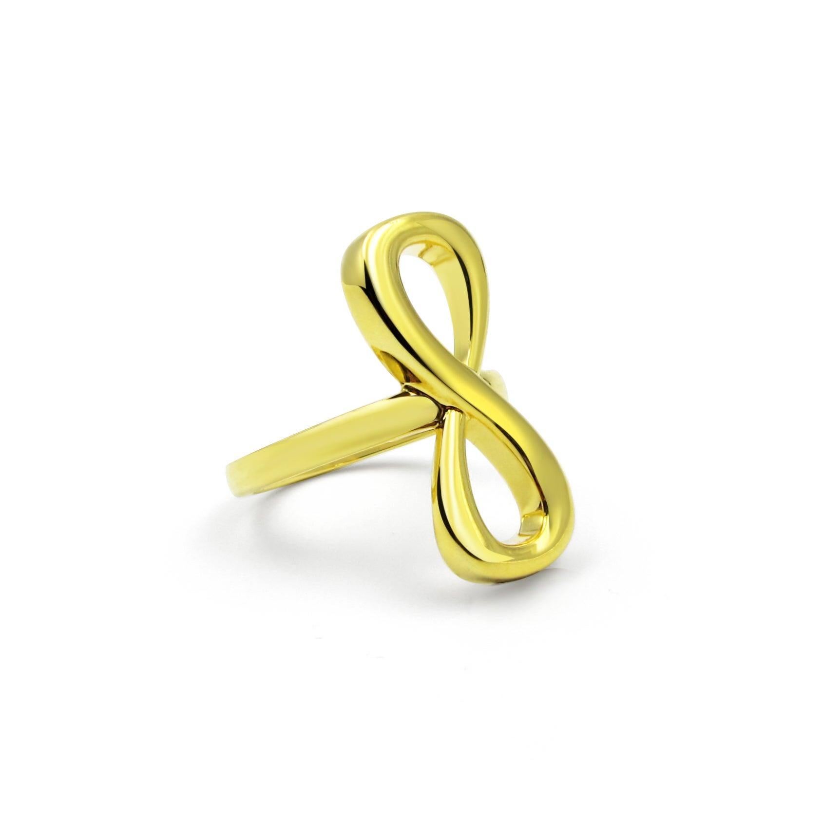 For Sale:  24 Karat Rose Gold Vermeil Large Infinity Ring 2
