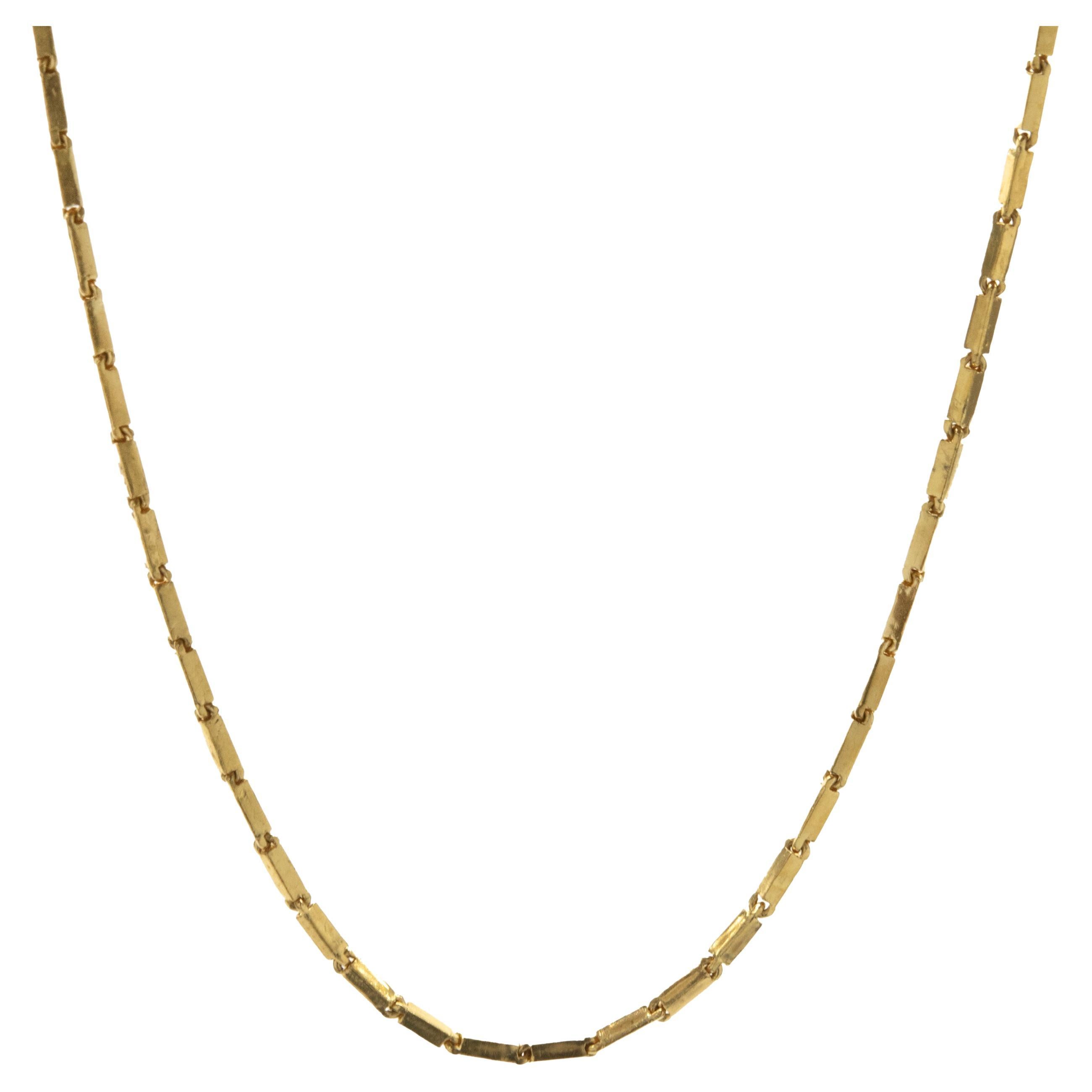 24 Karat Yellow Gold Baht Chain Necklace