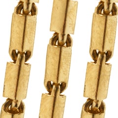 24 Karat Yellow Gold Baht Chain Necklace