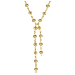 Collana A Link con sfere in oro giallo 24 carati