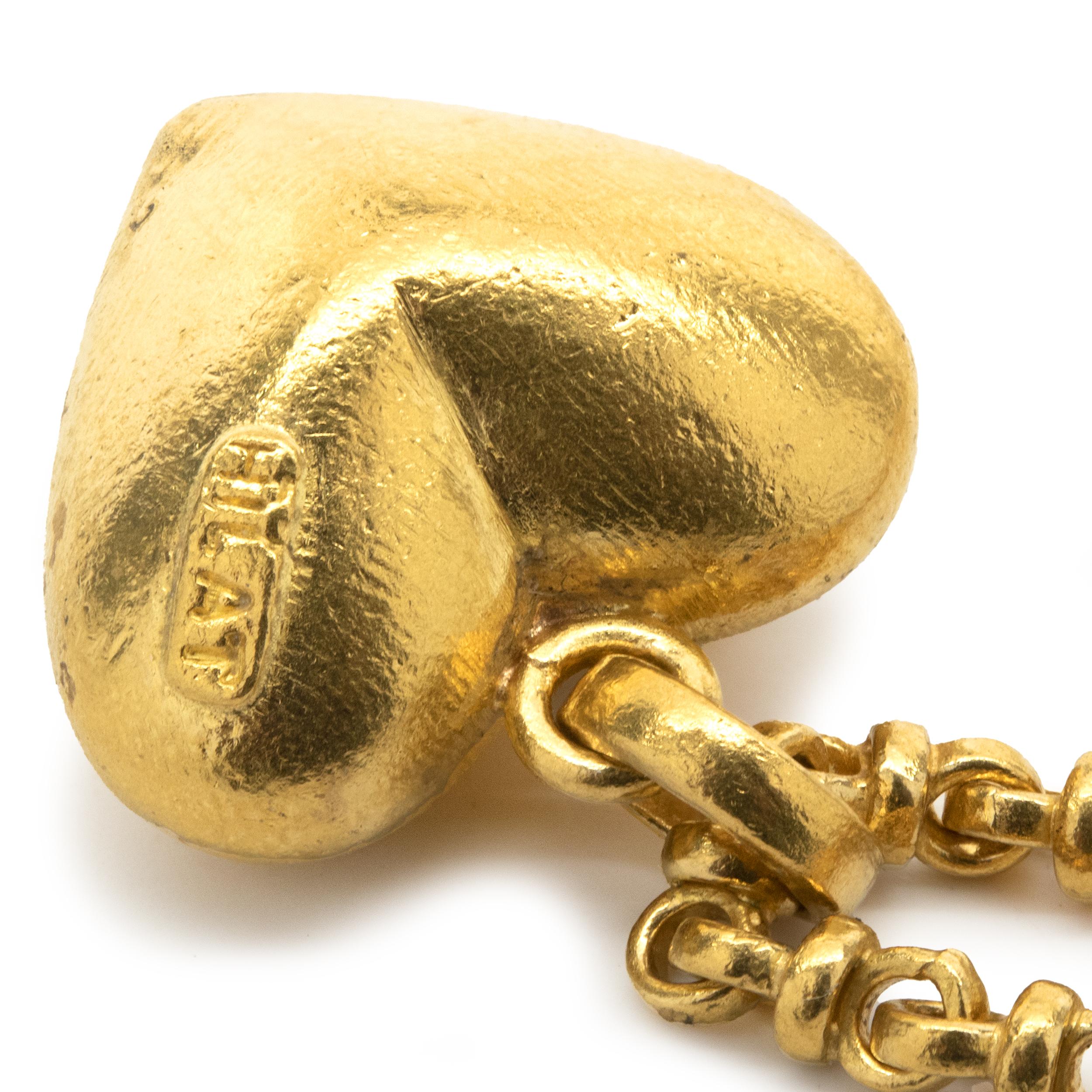 24 Karat Gelbgold Herz-Halskette Damen