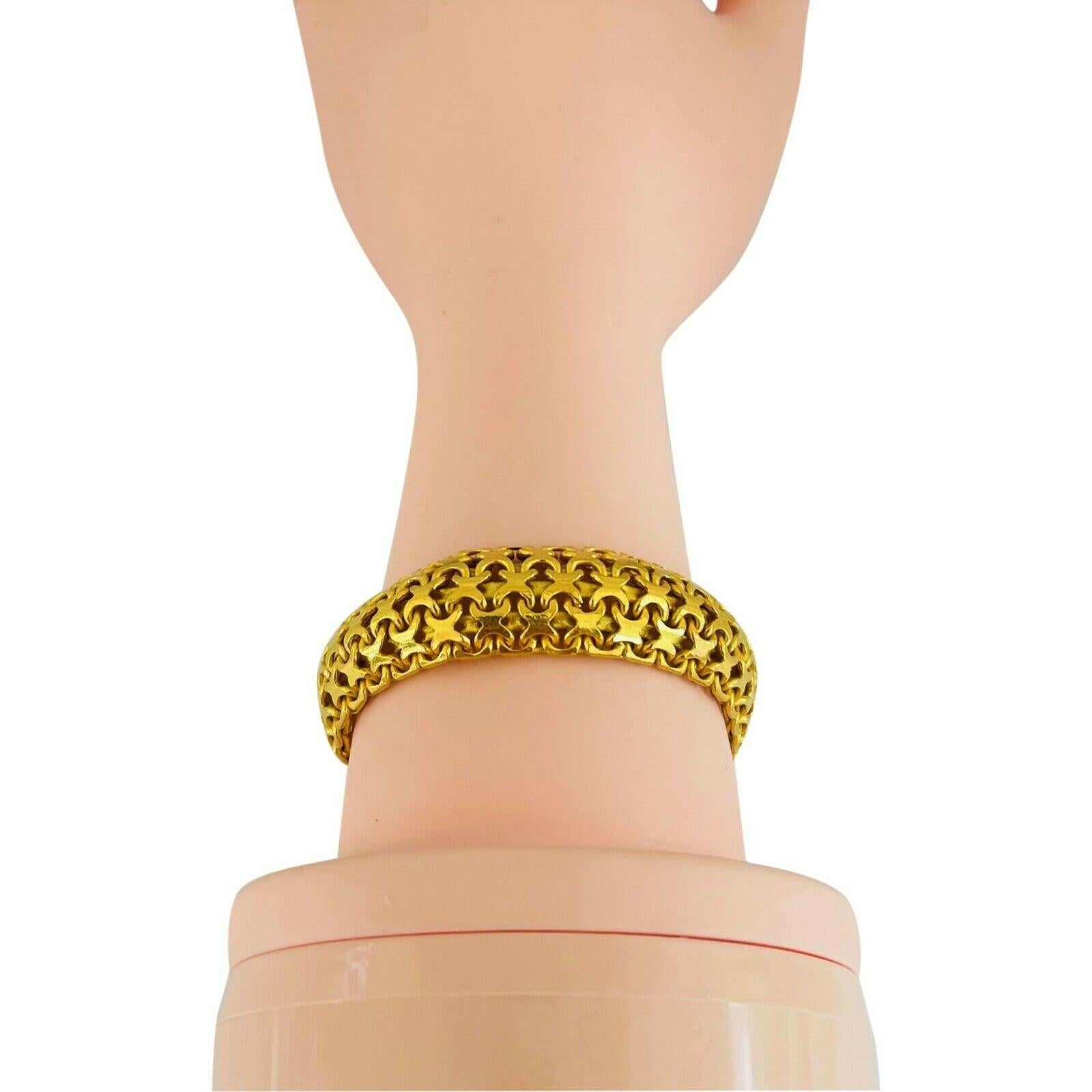 24 Karat Yellow Gold Solid Heavy Fancy Link Bracelet 3