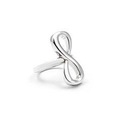 Bague à l'infini en or jaune 24 carats Vermeil