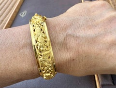 VINTAGE 24 Karat Yellow Pure Gold 31.2 Gm SMALL Bangle Bracelet, 1 OZ of Gold