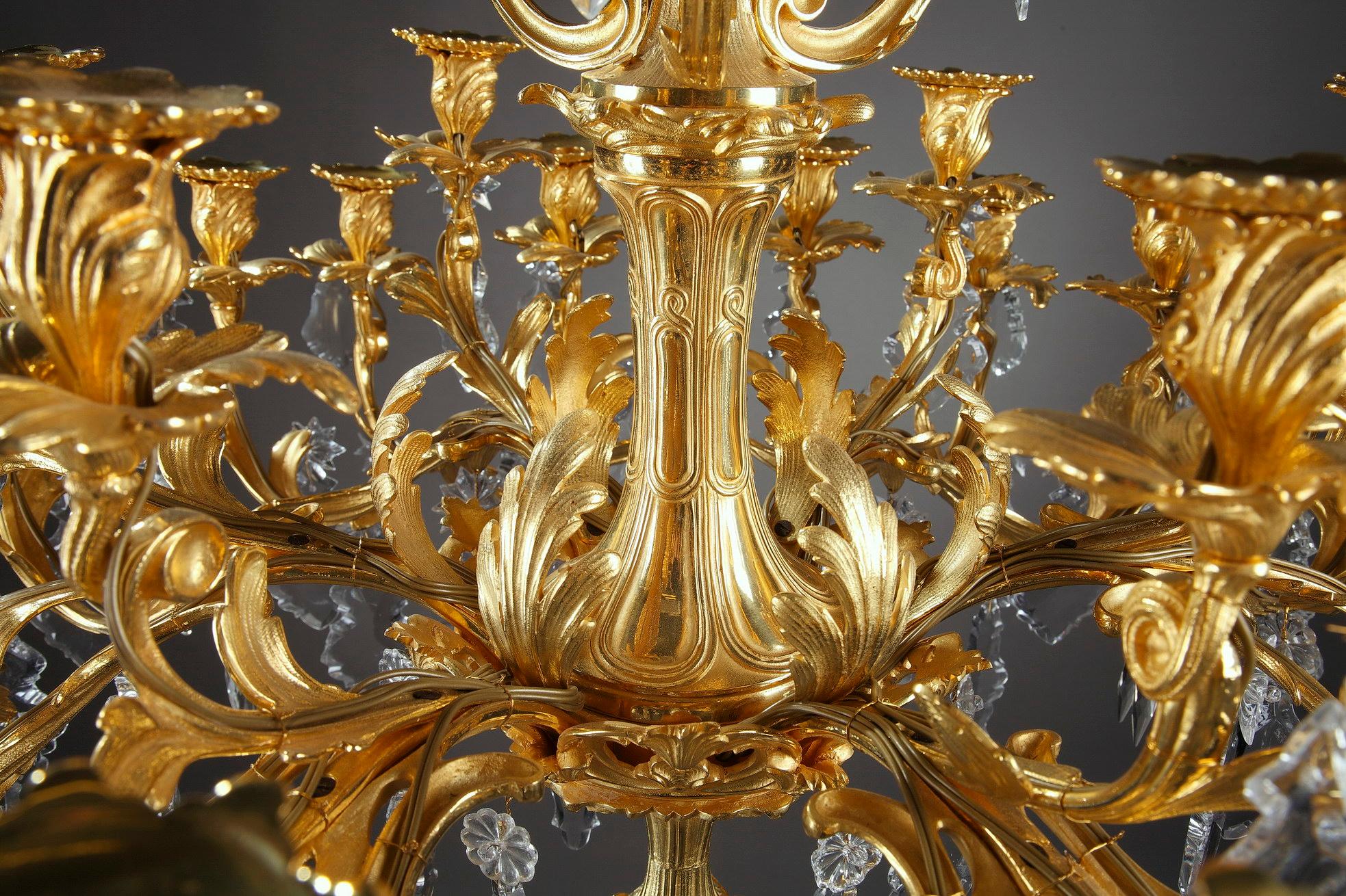 24-Light Chandelier in Louis XV Style 4