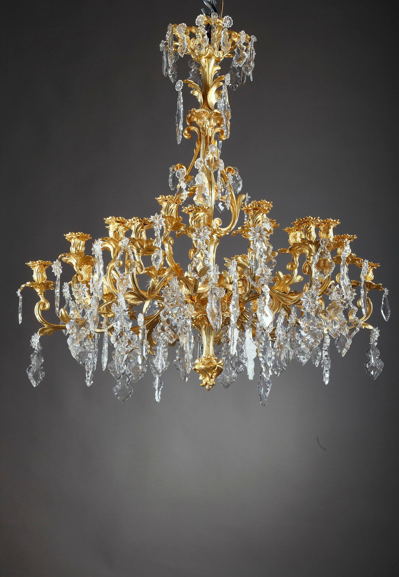 24-Light Chandelier in Louis XV Style 6