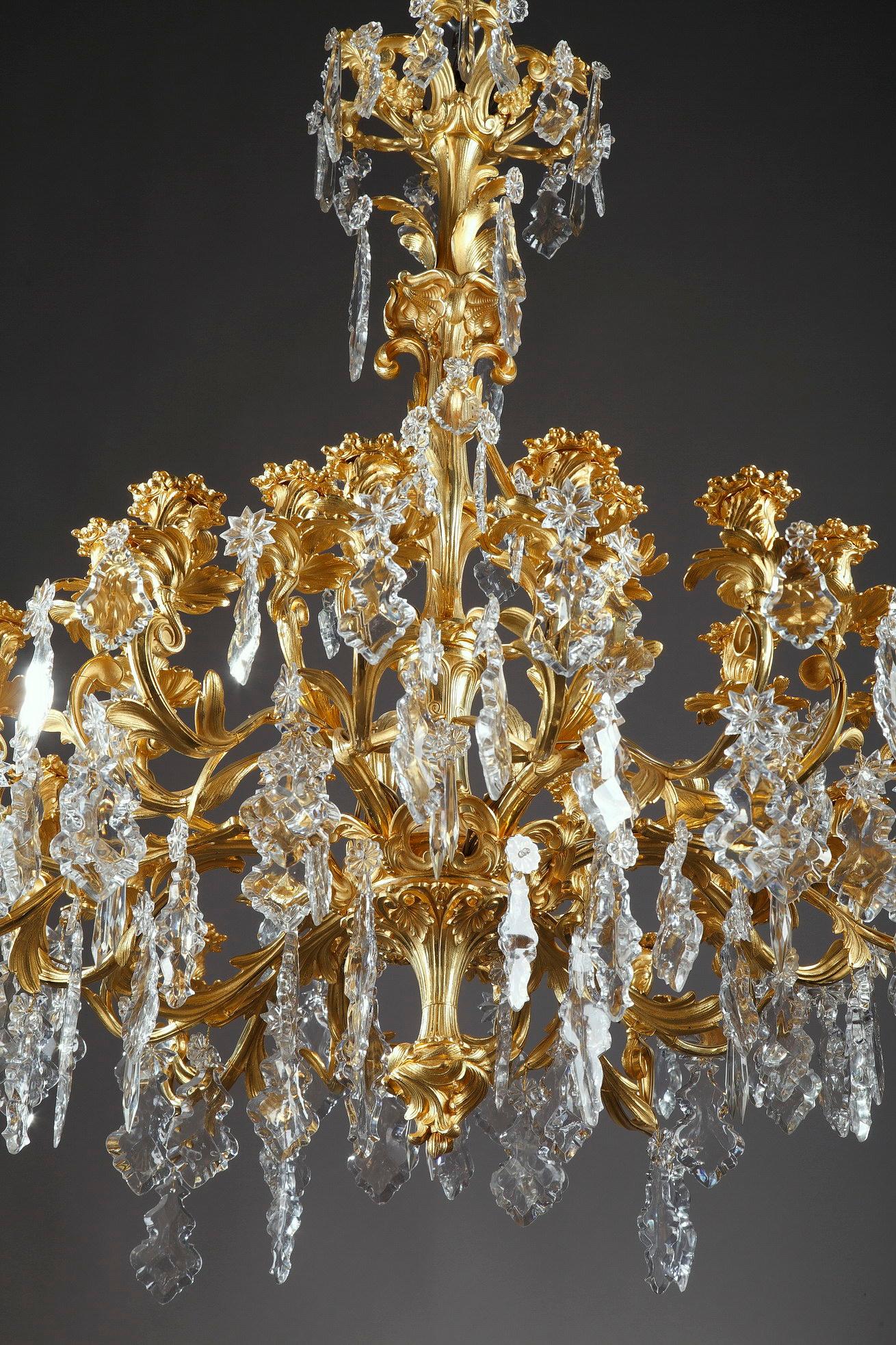 24-Light Chandelier in Louis XV Style 2