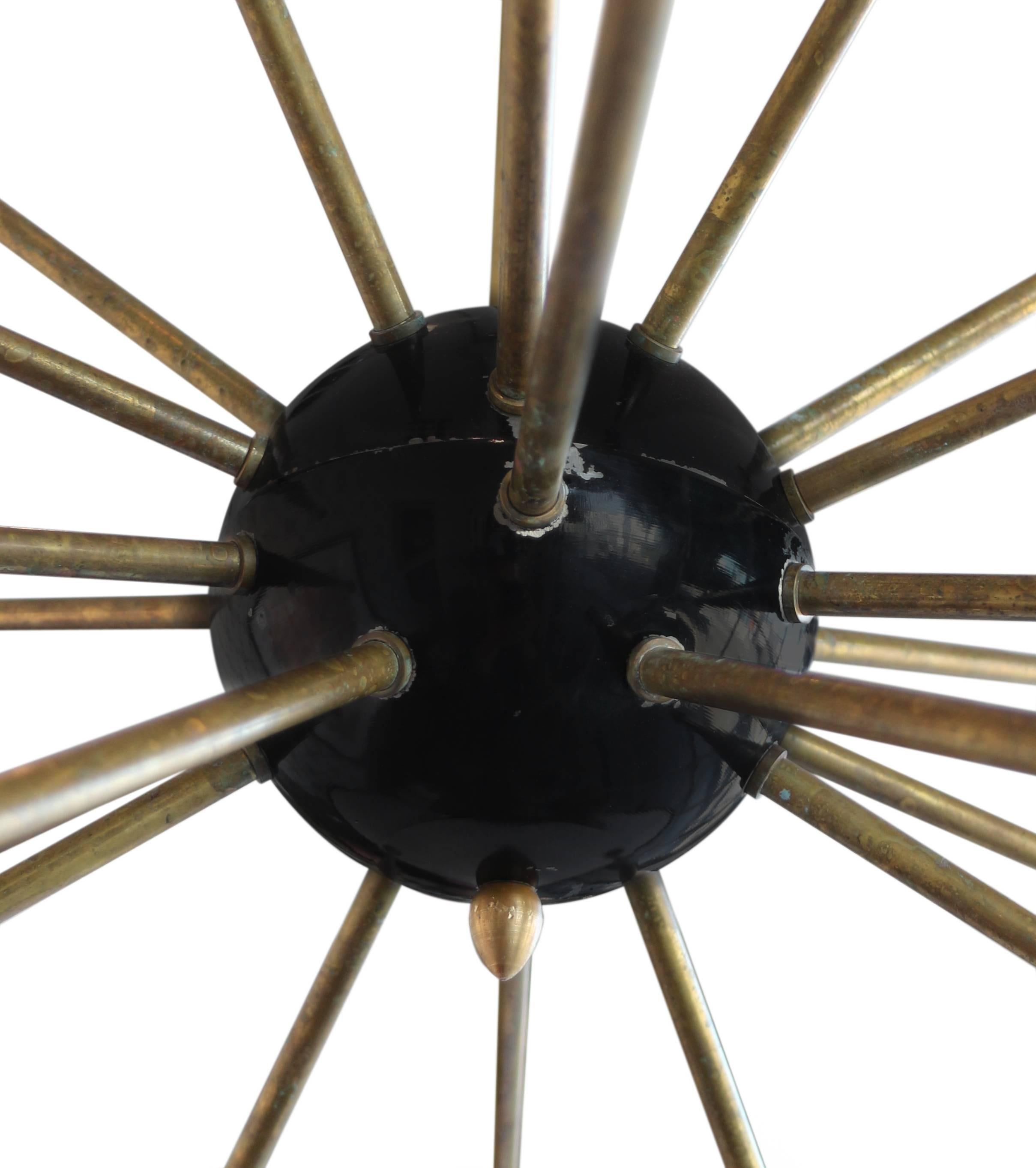 Twenty-four light Sputnik chandelier.