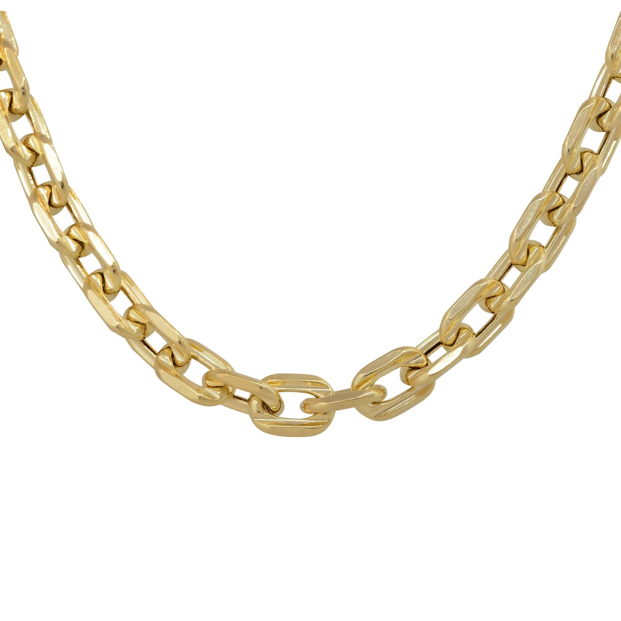 14k Yellow Gold 24″ Men's H-Link Chain

Material: 14k Yellow Gold
Measurements: Necklace Measures 24″ in Length and 6.9mm in Thickness
Fastening: Spring Ring Clasp
Item Weight: 27.7g (17.8dwt)
Additional Details: This item comes with a presentation
