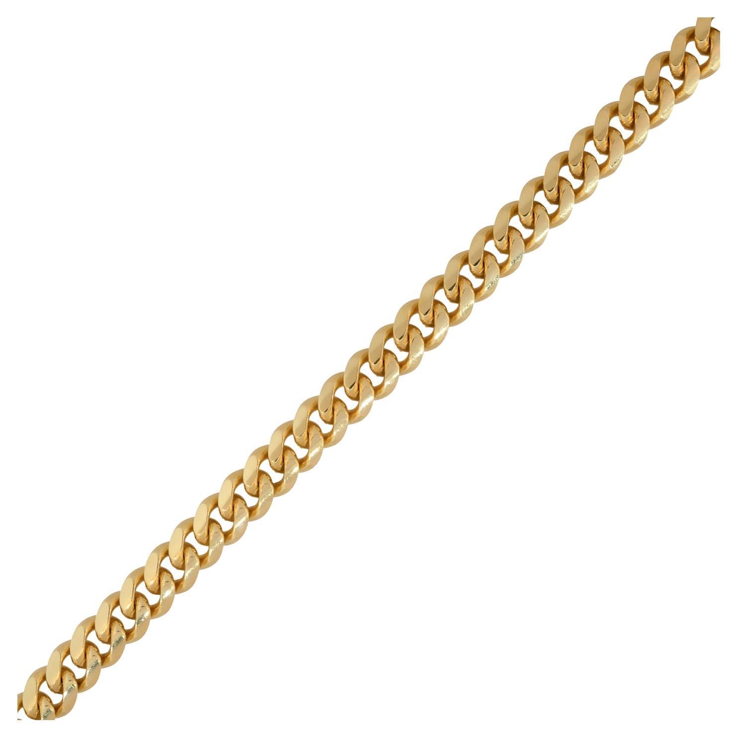 Men's Miami Cuban Link Chain 14 Karat in Stock