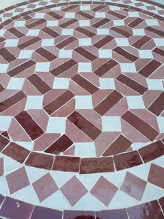 Moroccan Mosaic Table, Tri Color