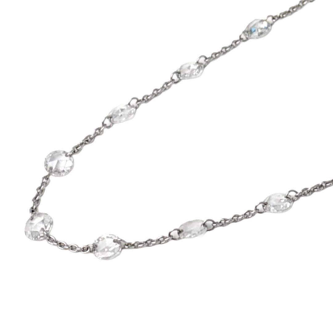 Collar de Diamantes Blancos Naturales de 24