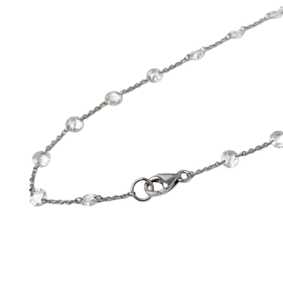 Collar de Diamantes Blancos Naturales de 24