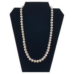 24” Navajo Pearl Sterling Silver Necklace by Danny Jackson