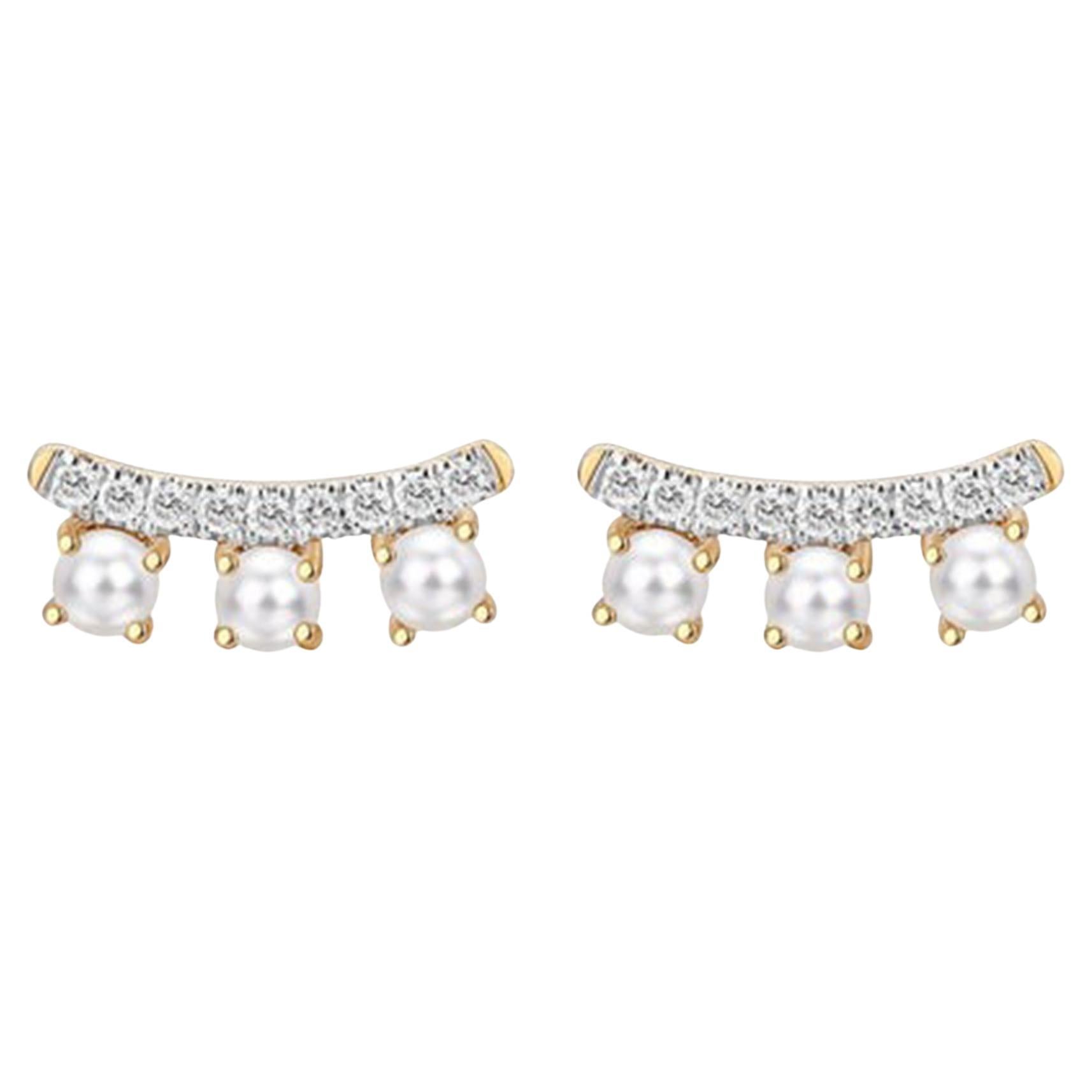 24 Pear Diamond 14K (or 18k upon request) Yellow Gold Stud Earrings For Sale