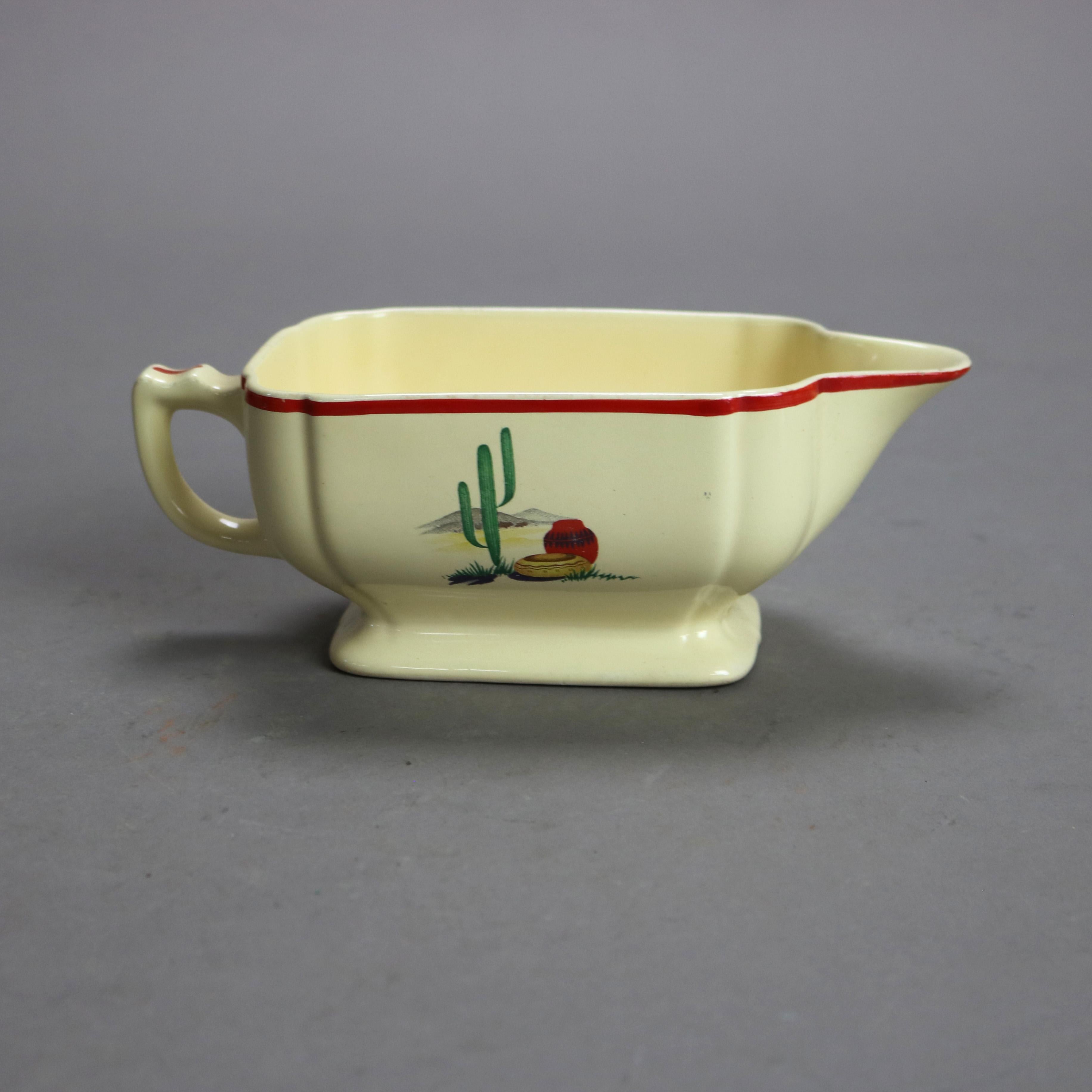 24 Piece Homer Laughlin Riviera Hacienda Porcelain Hacienda Dinner Set 20thC For Sale 1