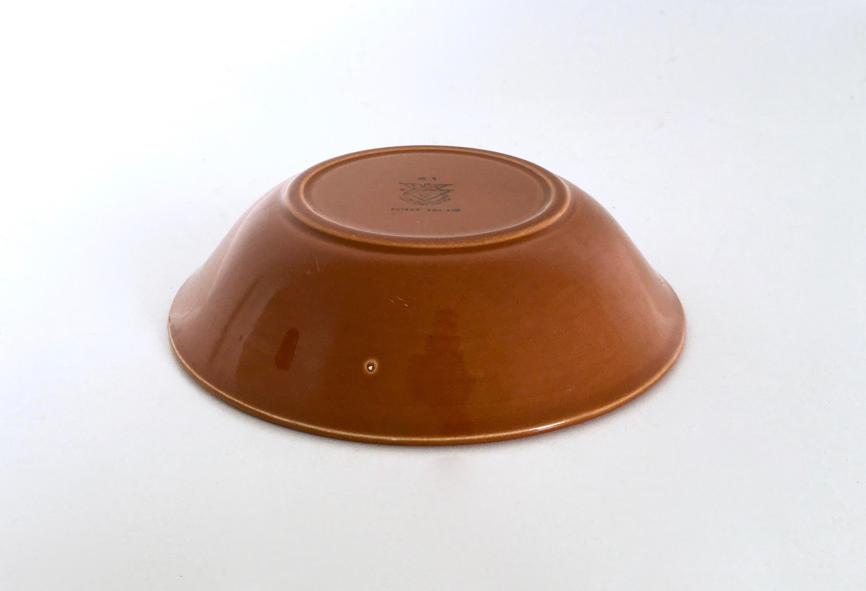 Poterie Service de table 24 pièces en faïence orange 