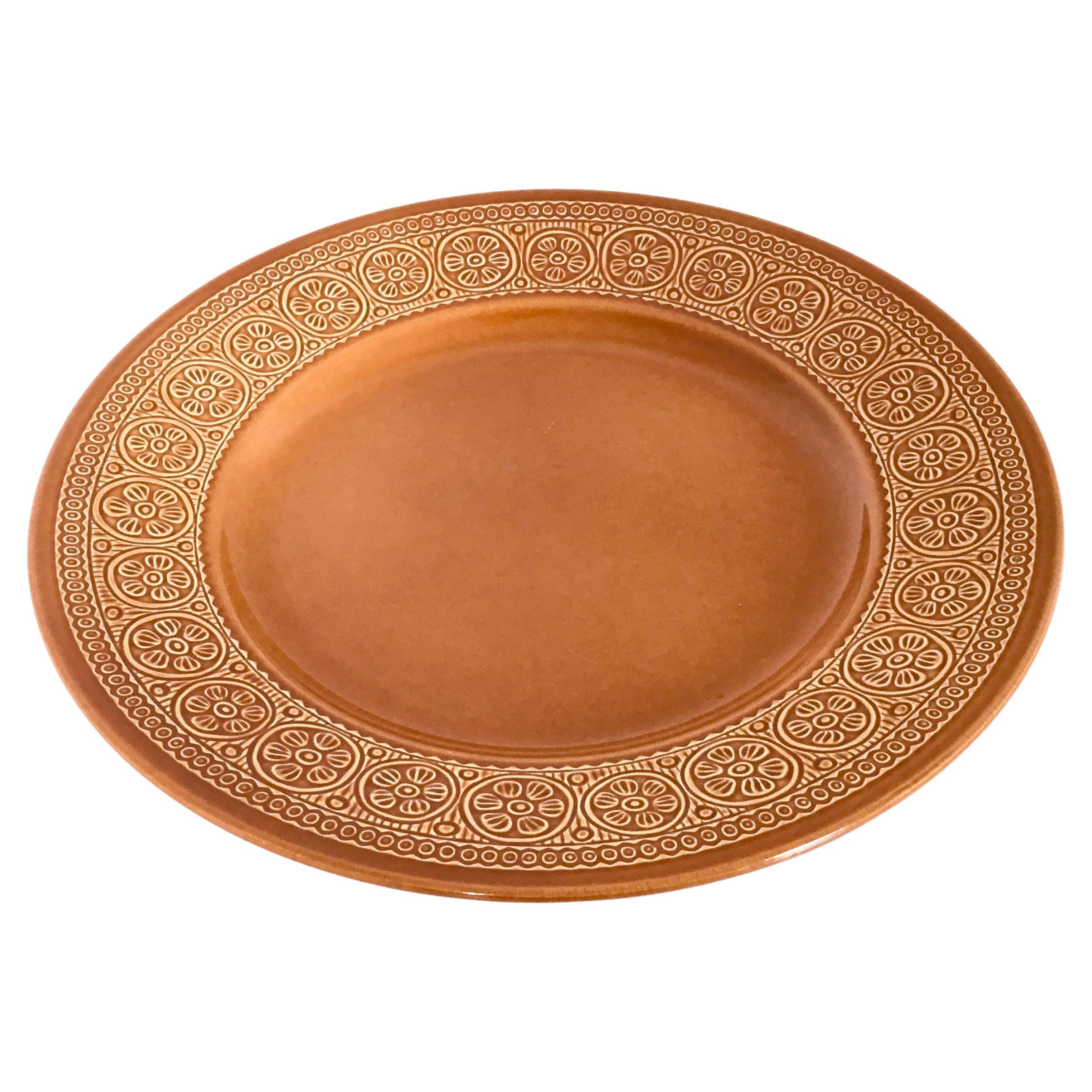 24-Piece Orange Earthenware Dinner Set "Margherita" by Antonia Campi for Laveno