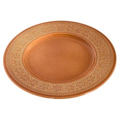 Service de table 24 pièces en faïence orange "Margherita" par Antonia Campi pour Laveno