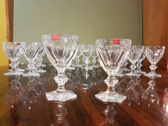 24-Piece Set of Baccarat Hand-Cut Crystal "Harcourt 1841" Stemware, Modern