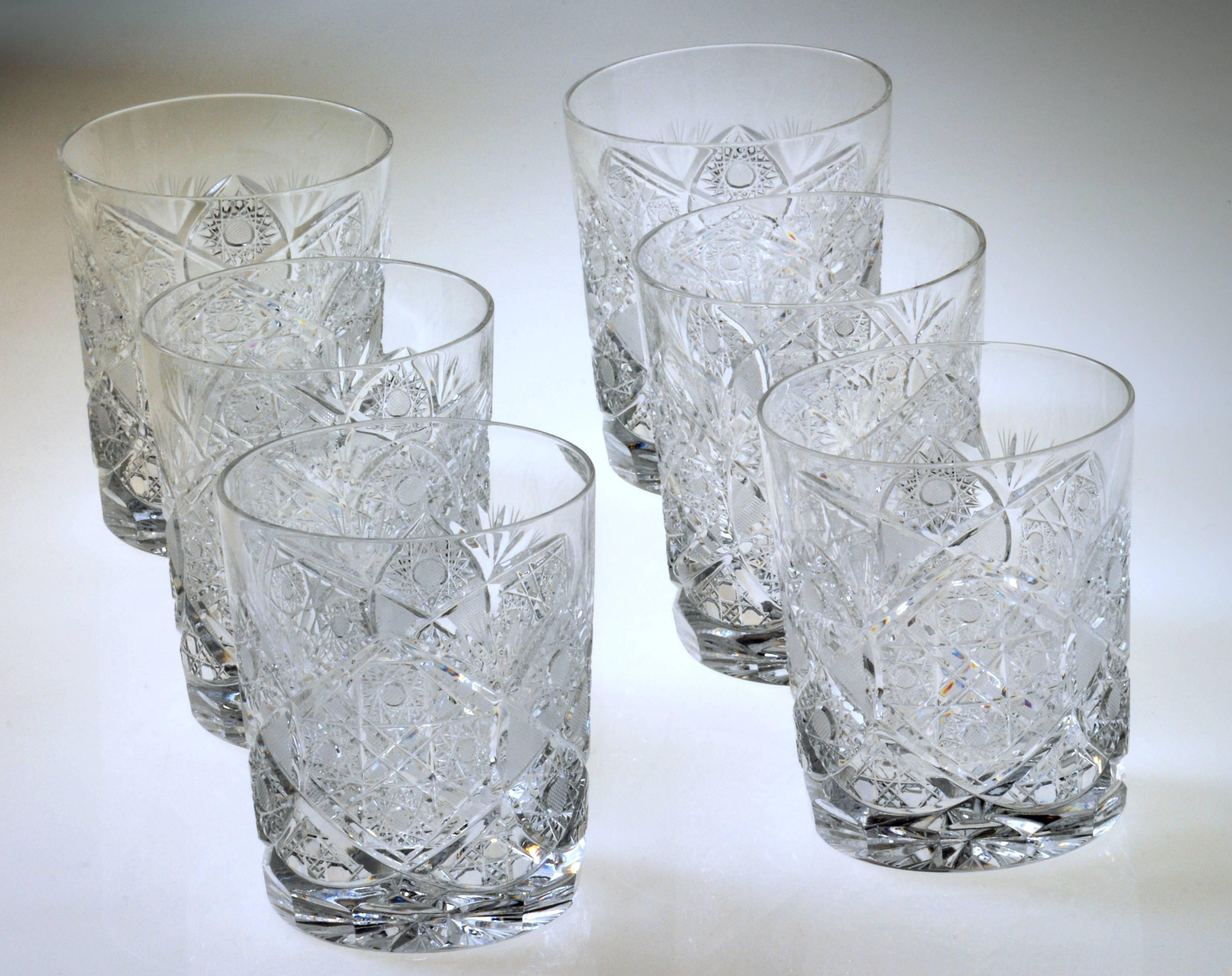 24 Pieces Crystal Drinking Set by Moser, Czech Republic, 1960 3