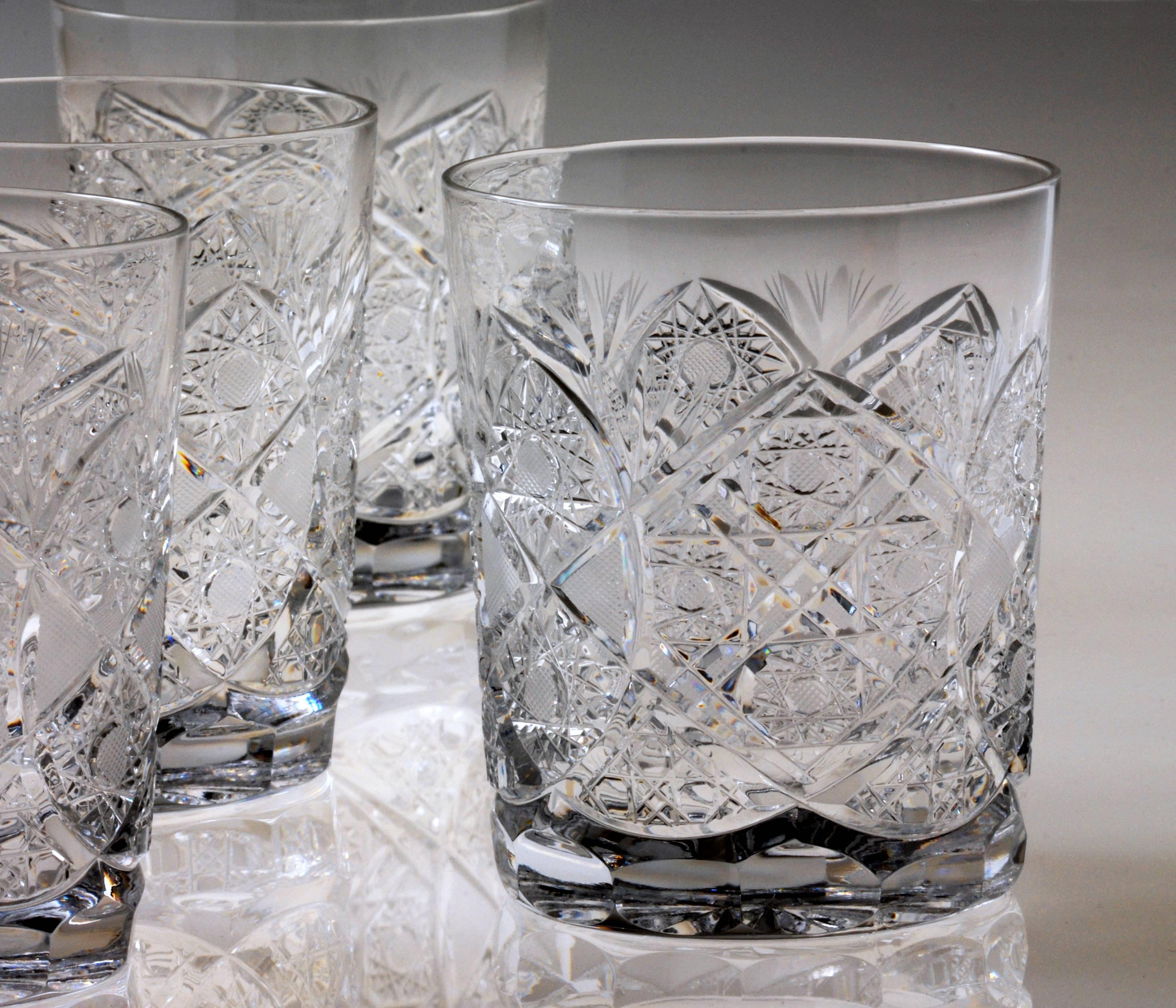 24 Pieces Crystal Drinking Set by Moser, Czech Republic, 1960 5