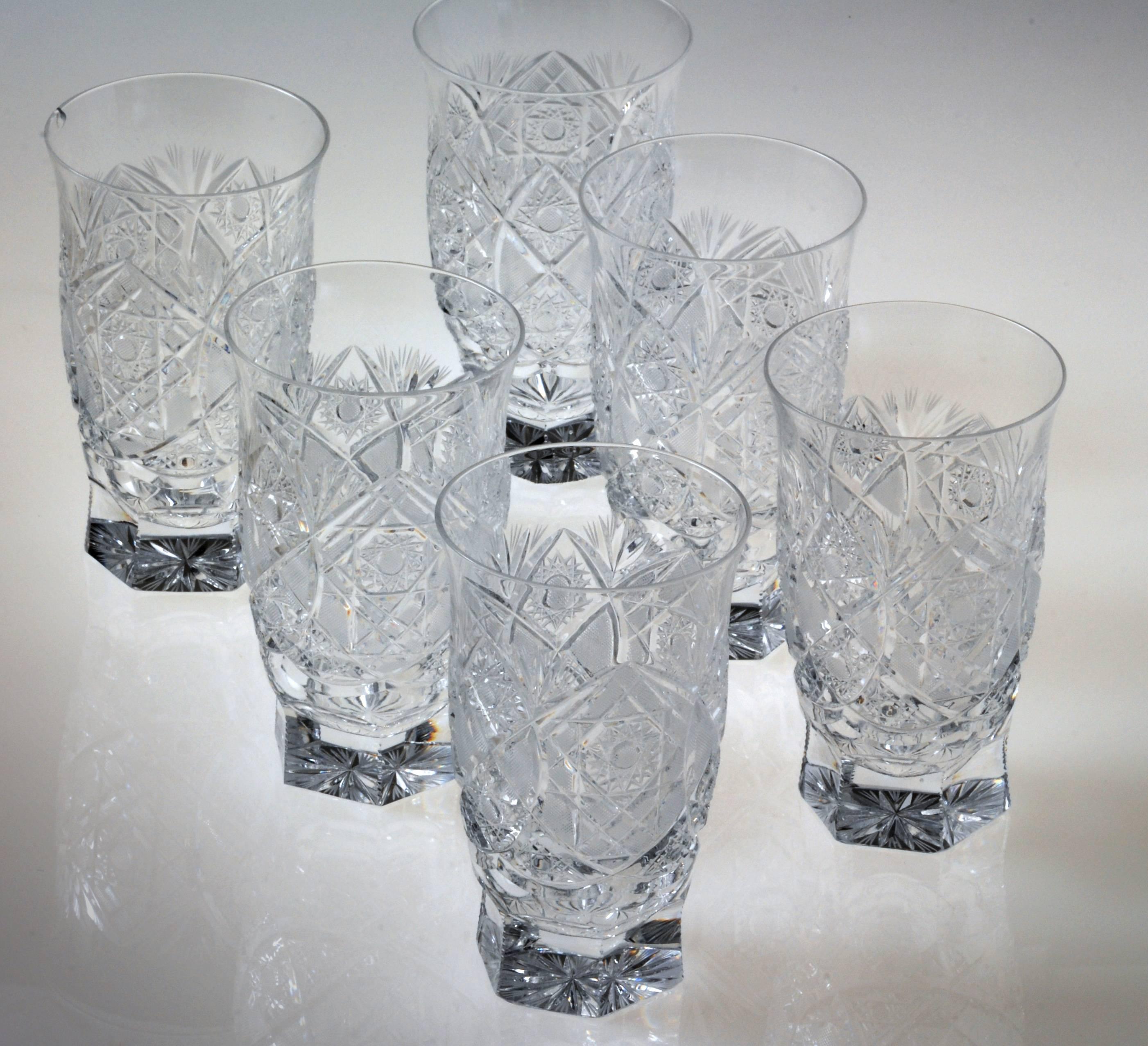 24 Pieces Crystal Drinking Set by Moser, Czech Republic, 1960 1