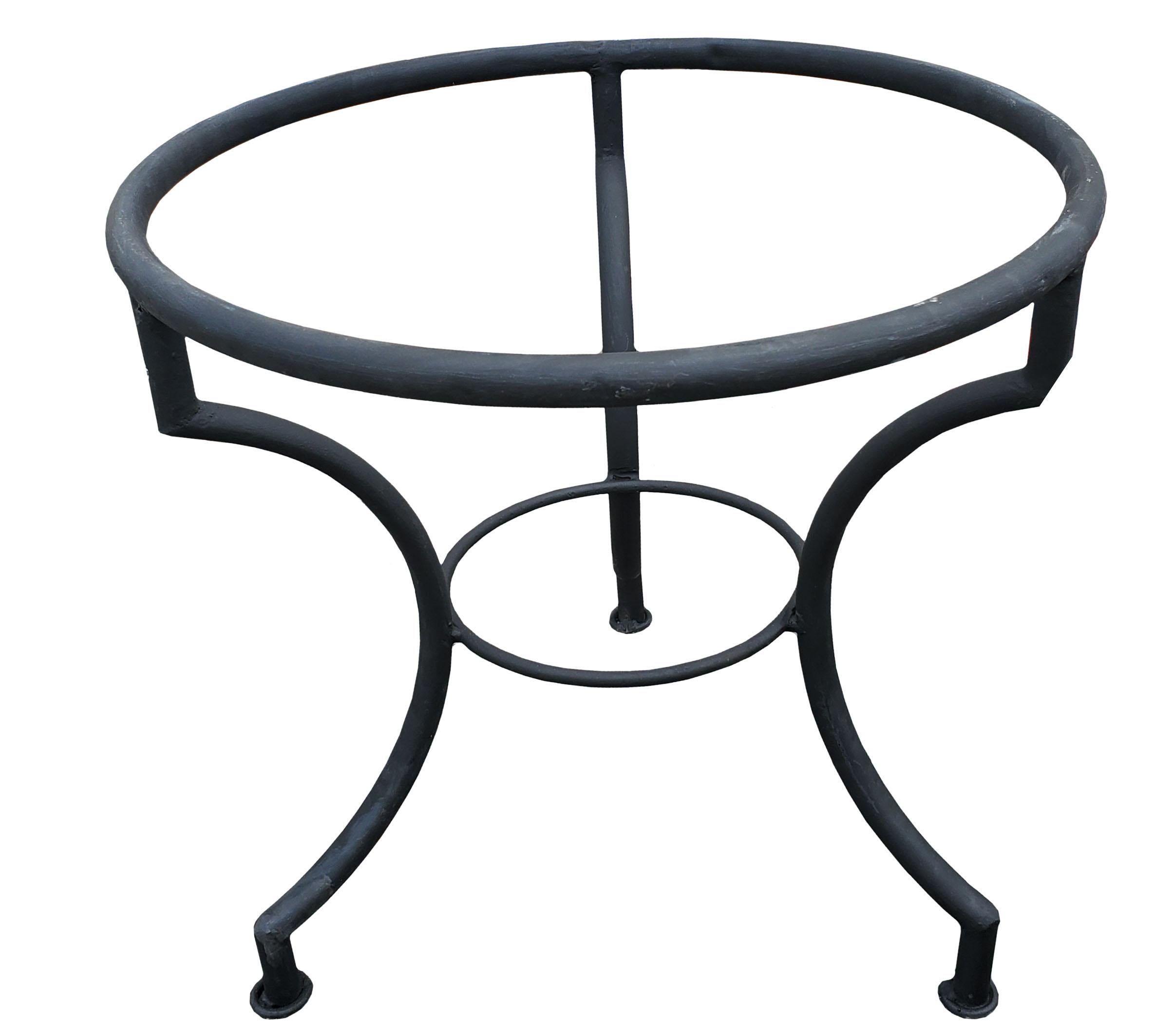 Cement Red / Brown / White Moroccan Mosaic Table, Choice of Base Height For Sale