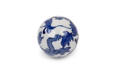 25 Vintage Chinese Style Blue and White Ceramic Decorative Balls