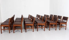24 Vintage Danish Teak Dining Chairs MCM