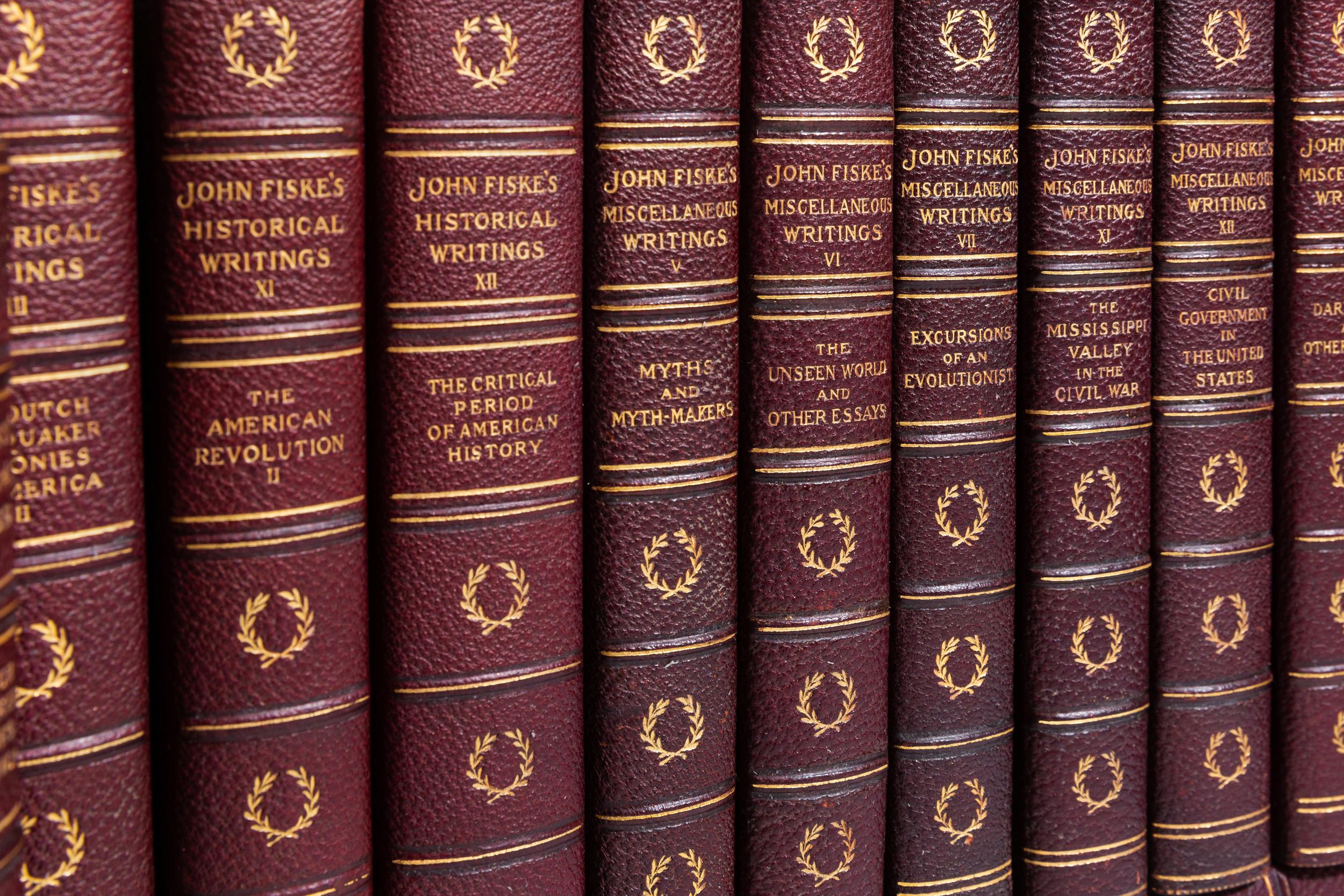 American 24 Volumes, John Fiske, The Historical Writings of John Fiske