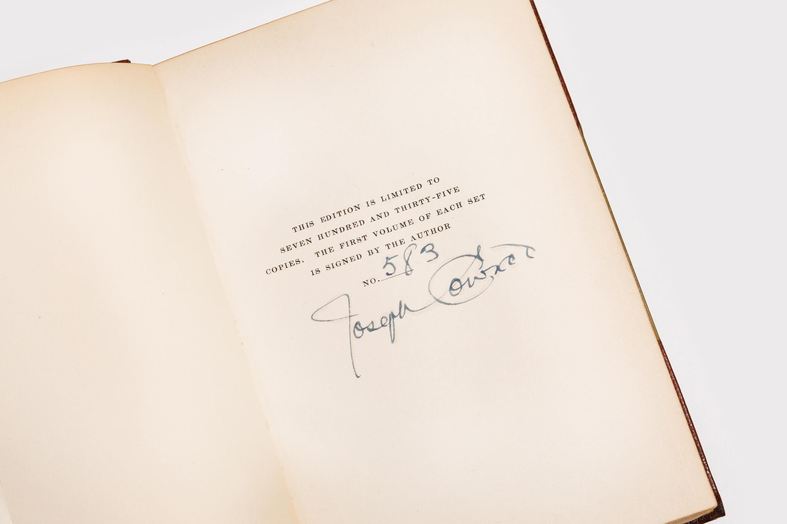 20ième siècle 24 Volumes, Joseph Conrad, Les œuvres de Joseph Conrad en vente