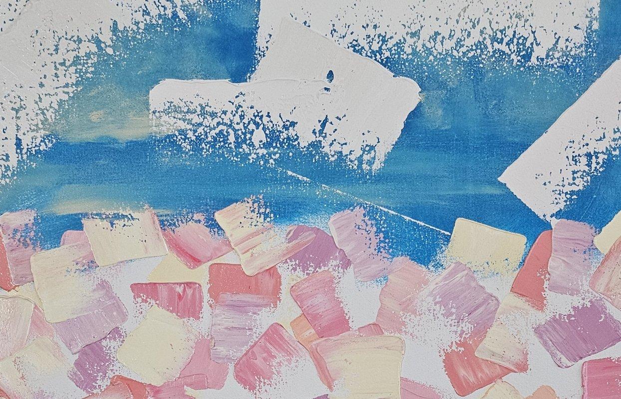 ARTE DE REDUCCIÓN FINAL Pintura al óleo original de paisaje 24x24x1.75