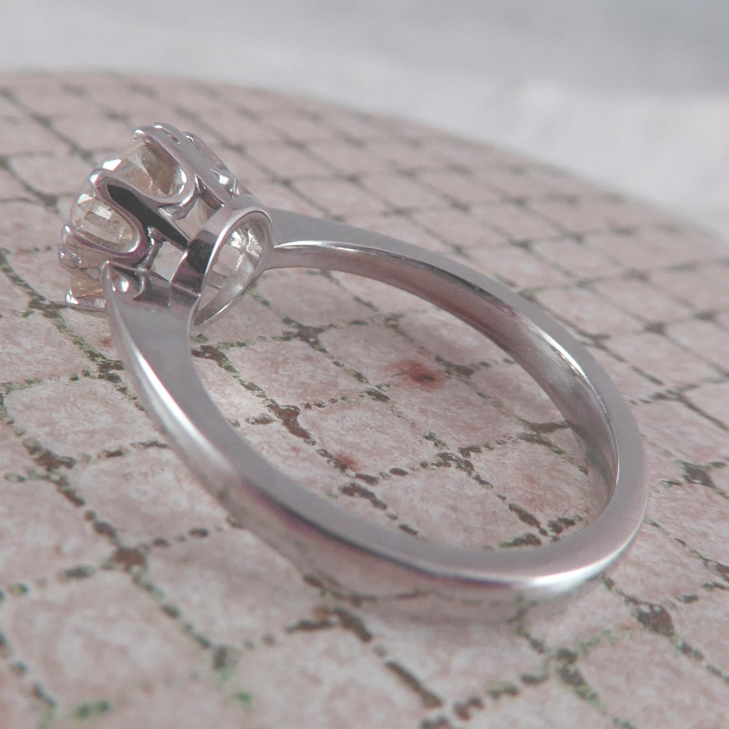 cusion cut diamond ring