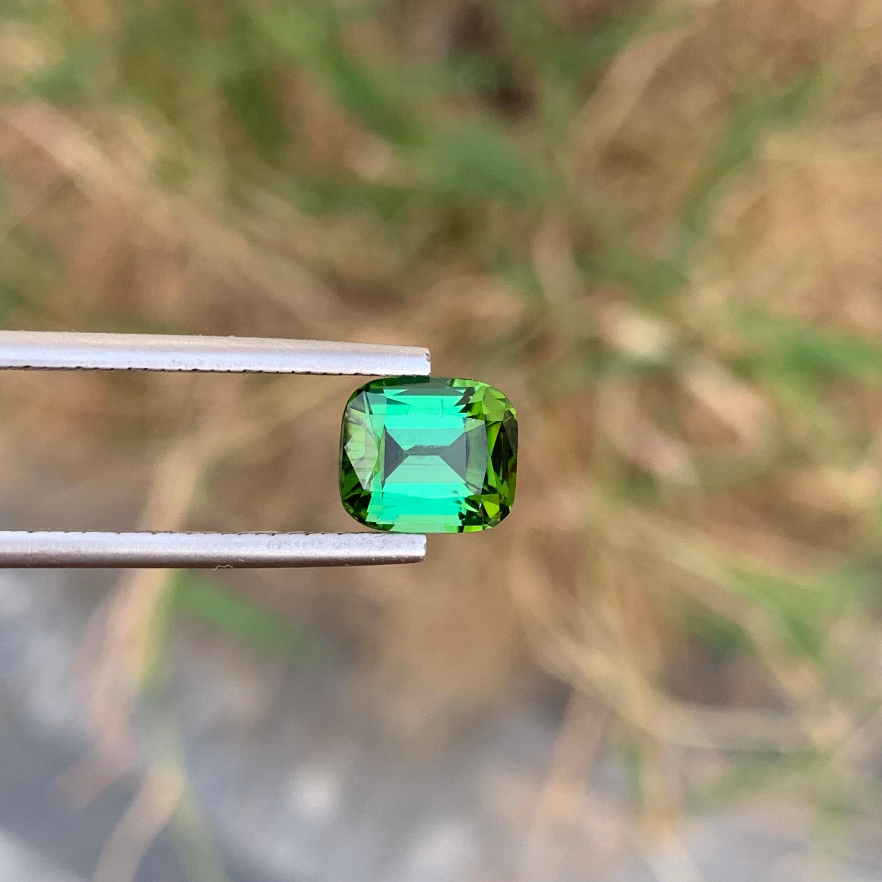 2,40 Karat Blühender Natürlicher Lose Blauer Grüner Turmalin Kissenform Edelstein im Zustand „Neu“ im Angebot in Peshawar, PK