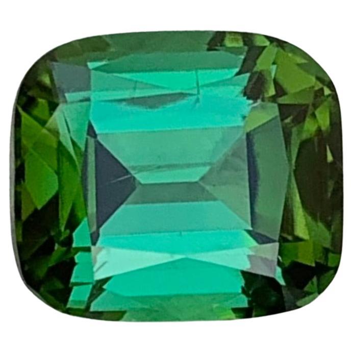 2,40 quilates de turmalina verde azul natural suelta en forma de cojín Gema